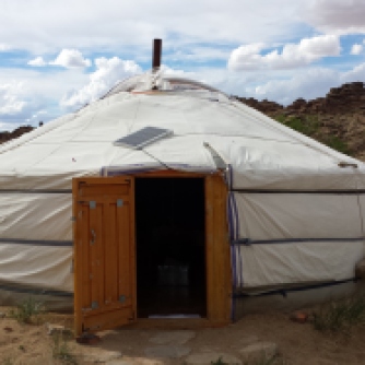 “Home Sweet Home”- A typical Mongolian ger which housed myself and two other researchers for the duration of the project.